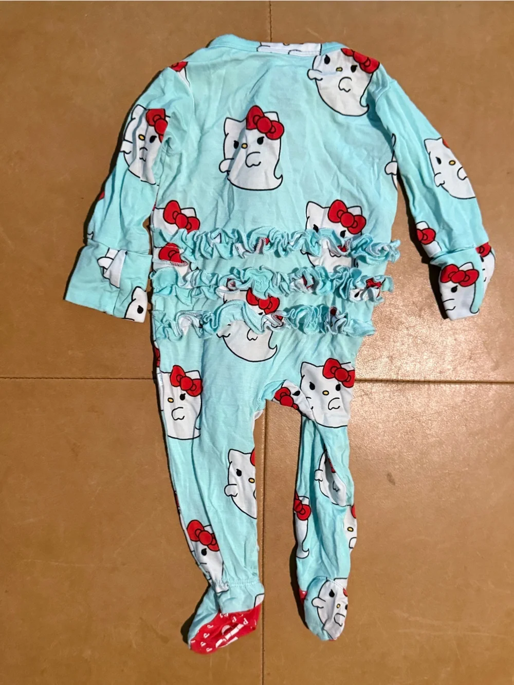 Posh Peanut Viscose Bamboo Hello Kitty Ghost Footie Newborn